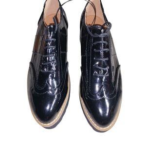 Elegant Black Patent Leather Oxfords